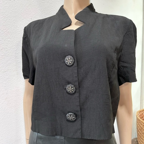 TAURUS ll Chic Black Women's Blouse - Picture 4 of 10